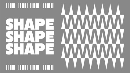 Abstract geometry brutalism background. Brutalist banner template, event design for digital advertisement and social media. Creative shape layout design
