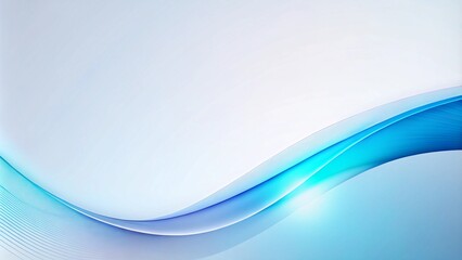 Obraz premium Elegant Blue Gradient and Smooth Curved Lines for PowerPoint Slides