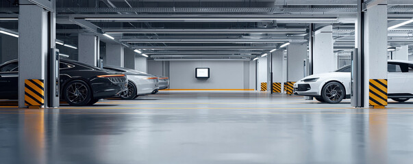Modern car parking facility with advanced design and spacious layout