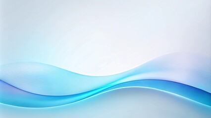 Elegant Blue Gradient and Smooth Curved Lines for PowerPoint Slides