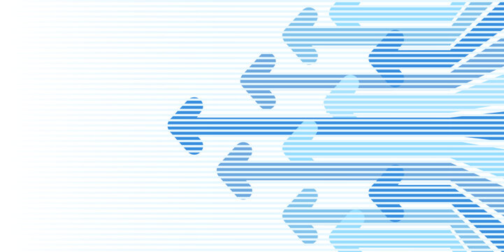 Abstract financial background with arrows  Concept decrease. Vector illustration.