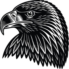 eagle tattoo vector illustration