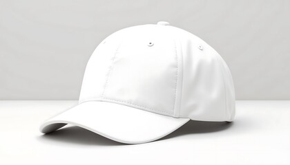 Blank White Baseball Cap Mockup for Design