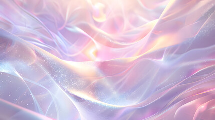 Fototapeta premium A mesmerizing abstract pastel holographic texture design, generative ai