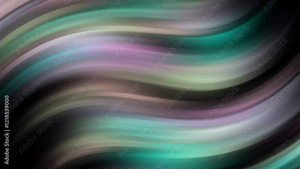 Poster pastel gradient liquid waves on black background abstract futuristic modern animation