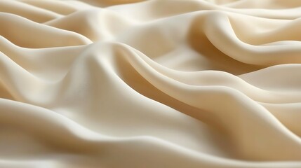 Obraz premium Draped Cream Colored Fabric Soft Texture