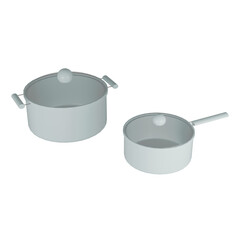 新生活応援 蓋が透明の水色の鍋セット
