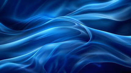 Obraz premium A mesmerizing blue gradient defocused abstract photo with smooth lines, generative ai