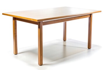 Wooden table with a white top