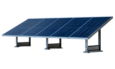 Solar panel on a transparent background.