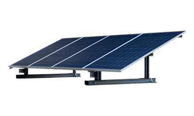 Solar panel on a transparent background.