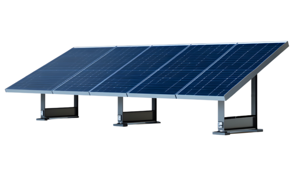 Solar panel on a transparent background.