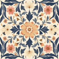 southwestern flowers pattern 