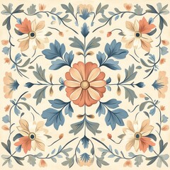 southwestern flowers pattern 