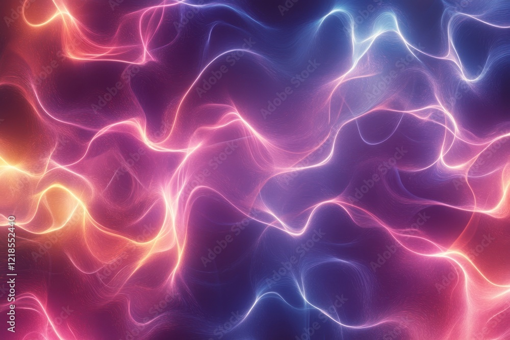 Poster vibrant abstract swirls create a mesmerizing pattern of colors and light in a digital design