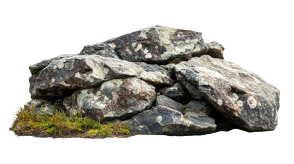 Stone on transparent background