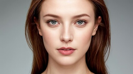 Aesthetic medicine center uhd display. Digital process of rejuvenation treatment preview.