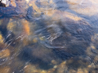 川の水の流れアップ スロー03