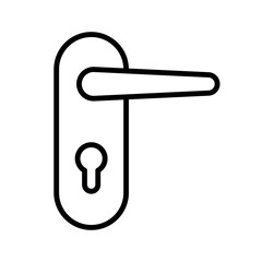 door handle sign symbol vector icon