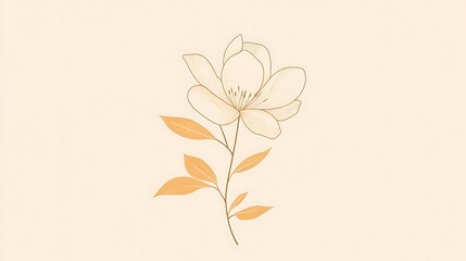 Elegant Beauty and Wellness Brand Logo with Delicate Floral Elements