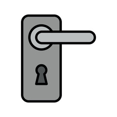 door handle sign symbol vector icon