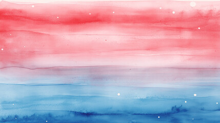 Watercolor wash with stars and stripes