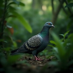 Fototapeta premium close up of a pigeon