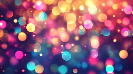 Colorful Abstract Bokeh Lights Background Image