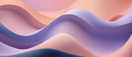 Fototapeta premium Abstract waves in pink tones with flowing curves and light swirls for an elegant background design
