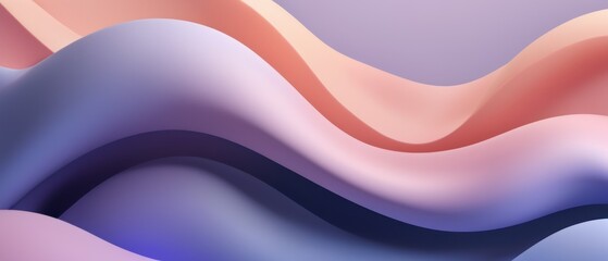 Abstract waves in pink tones with flowing curves and light swirls for an elegant background design