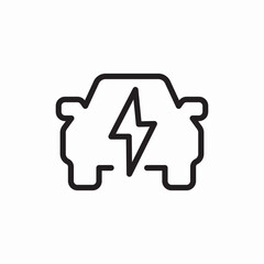 electric car charging energy icon vector sign