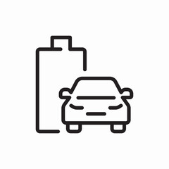 electric car charging battery icon vector sign