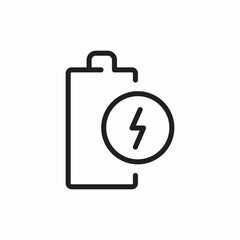 battery power energy level icon vector sign