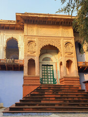 Fototapeta premium photo footage taken from the outside of the tomb of 