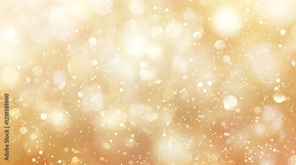 Poster abstract golden bokeh background with sparkling lights