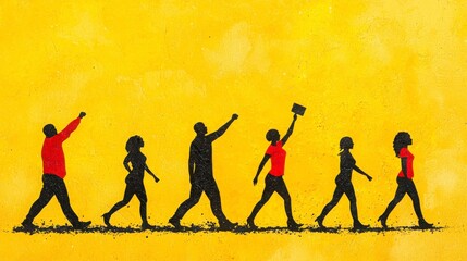 Artistic Expression of Black Lives Matter Movement in Vibrant Colors