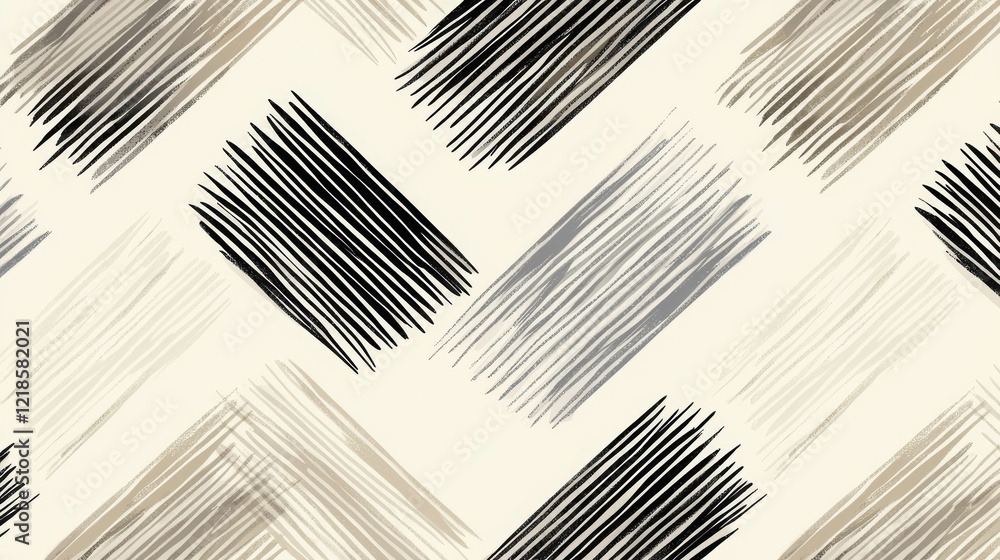Aufkleber elegant diagonal lines in clean design with various neutral shades and textured background
