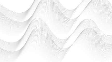 Wave of the many colored lines Abstract wavy stripes on a white background isolated Creative line art Vector illustration EPS 10 Design elements created using the Blend Tool Curved smooth tape.