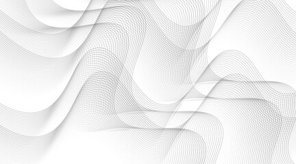 Wave of the many colored lines Abstract wavy stripes on a white background isolated Creative line art Vector illustration EPS 10 Design elements created using the Blend Tool Curved smooth tape.
