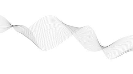 Wave of the many colored lines Abstract wavy stripes on a white background isolated Creative line art Vector illustration EPS 10 Design elements created using the Blend Tool Curved smooth tape.