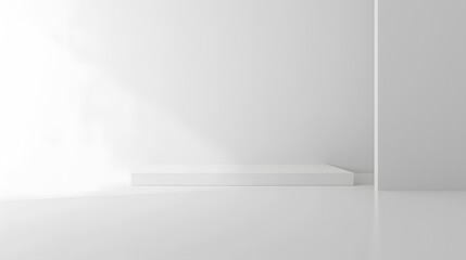 Fototapeta premium A plain white background with subtle gradient shades, generative ai