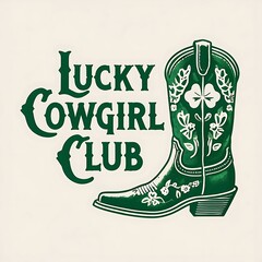 Lucky Cowgirl Club Vintage Graphic T-Shirt