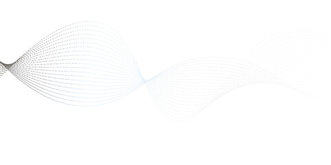 Abstract background with business and technology wave line. Thin line wavy abstract vector background. Curve wave seamless pattern. Grey wave swirl, frequency sound wave,wisted curve lines with blend 