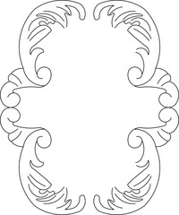 sketch vector illustration silhouette design ornate carving decoration classic vintage ethnic traditional.eps
