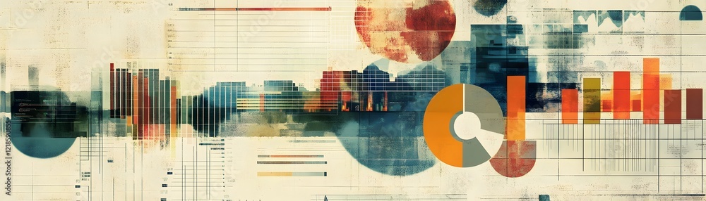 Poster An abstract image featuring colorful geometric shapes and vibrant patterns. Ideal for creative projects, presentations, or as a digital background for various applications.