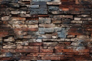Fototapeta premium old brick wall brown color for background or texture