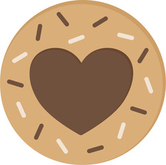 Valentine Chocolate Biscuits Heart Shape 