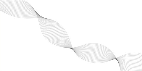 Abstract backdrop with luxury and colorful waves on dark background. Modern technology background, wave design. Vector illustration