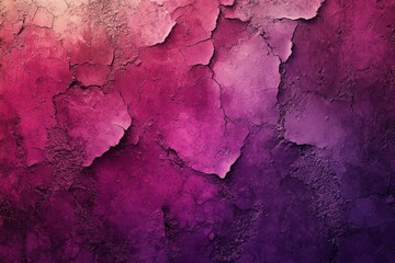 Textured wall with vibrant shades of purple and pink showcasing natural cracks and imperfections in artistic patterns