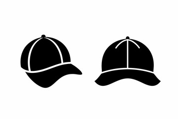 vector-silhouette-of--set-of-base-ball-cap-vector-1